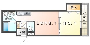 ラモーナ萱島東IIの物件間取画像